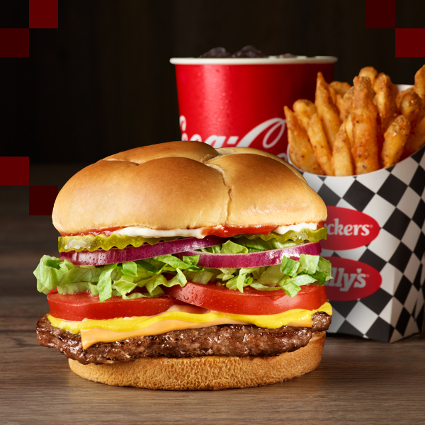 Burger Fries and Drink